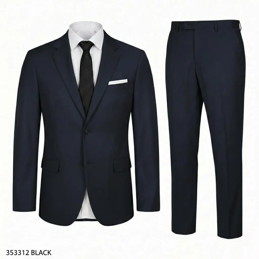 Men's Slim Fit 2-Piece Suit, Formal Jacket and Pants Set for Weddings, Business, Groom, Prom, Parties and Special Occasions, Vintage-Inspired Menswear Long Sleeve Workwear