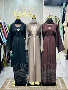 Elegant 4-Piece Abaya Dress Collection - Soft Luxurious Fabric - Perfect for All Seasons - 2 Dresses for Any Occasion - Expertly Crafted in Dubai