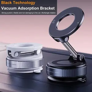 Universal Magnetic Car Mount with 360° Rotation Vacuum Adsorption Bracket Strong Suction Stable Non-Damaging to Car Multiangle Rotation