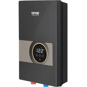 VEVOR Instant Water Heater, TikTokShopBlackFriday, 8kw On Demand Electric Tankless Water Boiler, Digital Temperature Display & Easy Installation & 24-Hour Water Supply, For Kitchen Bathroom Shower Mall Salon ETL Listed