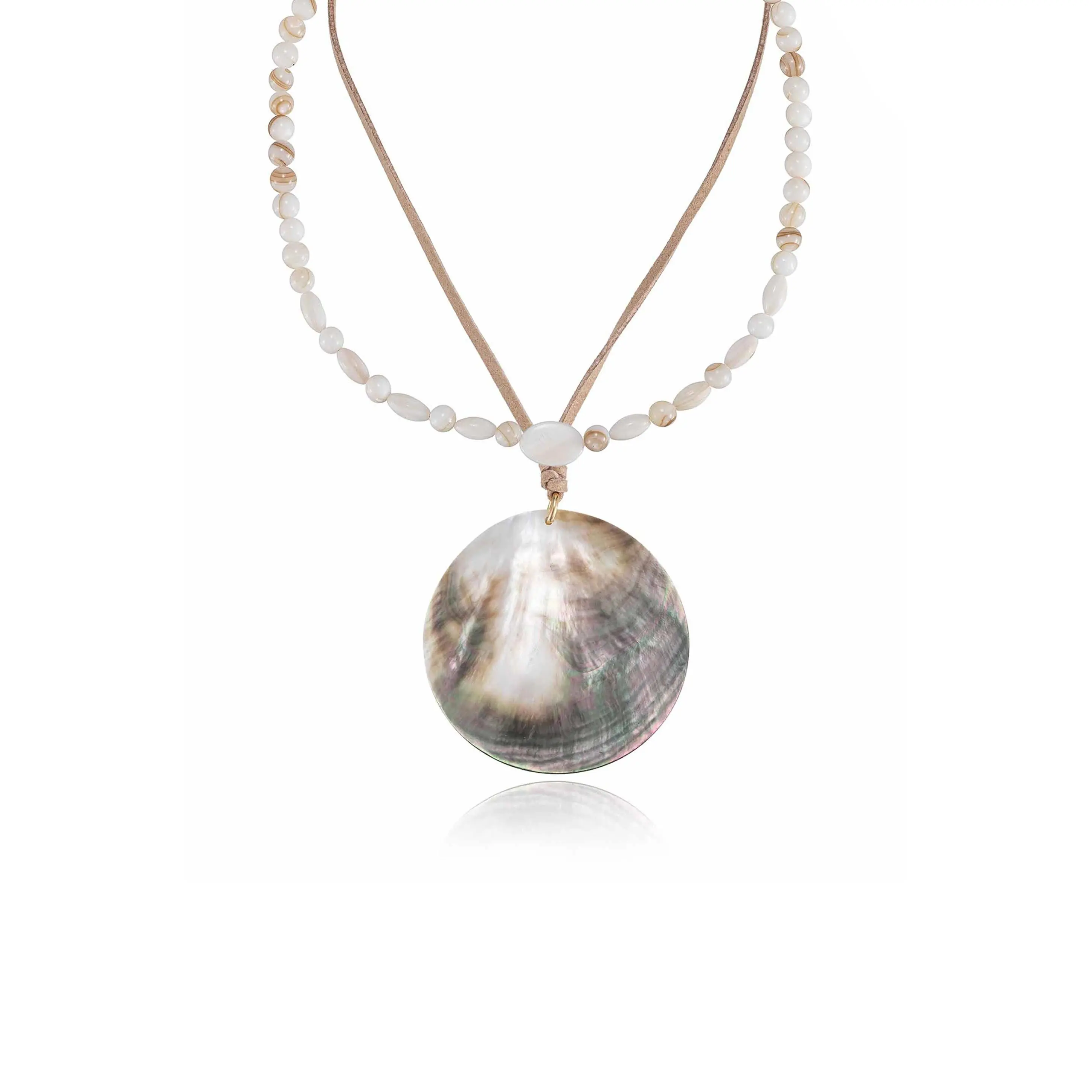 Opalescent Shell Necklace Set