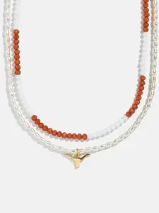 University of Texas at Austin Beaded Logo Necklace Set - University of Texas at Austin