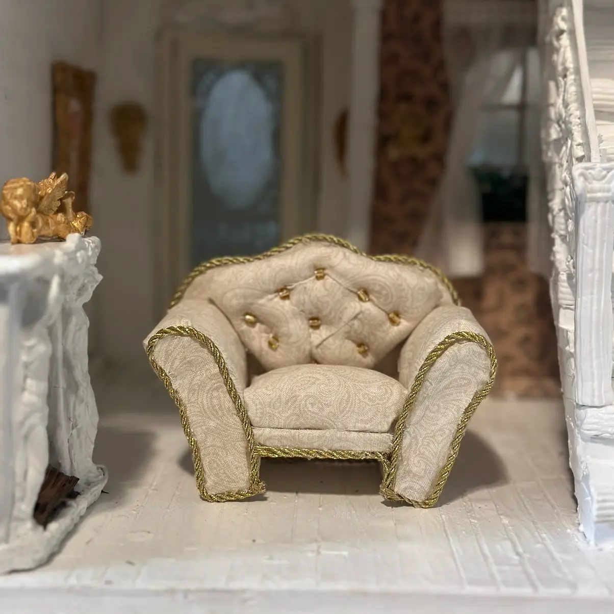 Miniature furniture sofa handmade