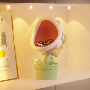 Cartoon Ice Cream Style Big Mouth Flower Living Room Desktop Porch Door Key Storage Decoration Home Decor