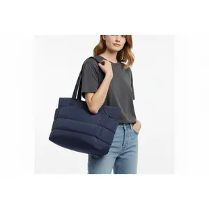 Blue Quilted laptop Tote Bag🔥 Selling fast