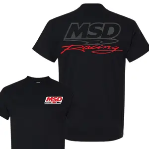 Men's MSD Racing Bold Motorsport Graphic Tshirt - Menswear, Short-Sleeve Round Neck, Streetwear for Street Car Enthusiasts, Summer Outfit Printed Top