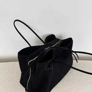 Nylon Tote Bag, Lightweight Waterproof Crossbody Shoulder Tote Bag for Women, Large Capacity Work & Everyday Handbag