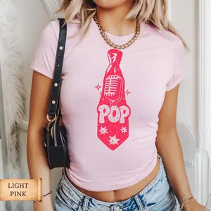 [Sale Up To 47%] Pop Tie Baby Tee T-Shirt Top Kiss All The Time Disco Occasionally Harry Album Merch Tour Concert Y2K 90S, Disco Music Lover Tee