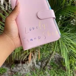 Custom Budget Planners in Assorted Colors with Zipper Closure and Pen Holder for Easy Organization