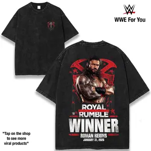 Roman Reigns Acknowledge Him  Roman Reigns Royal Rumble Winner 2026 Tribal Chief WWE Graphic Tee Bloodline Power Wrestling Fan Shirt Vintage Washed 230gsm Heavyweight Cotton Streetwear – Shop Now