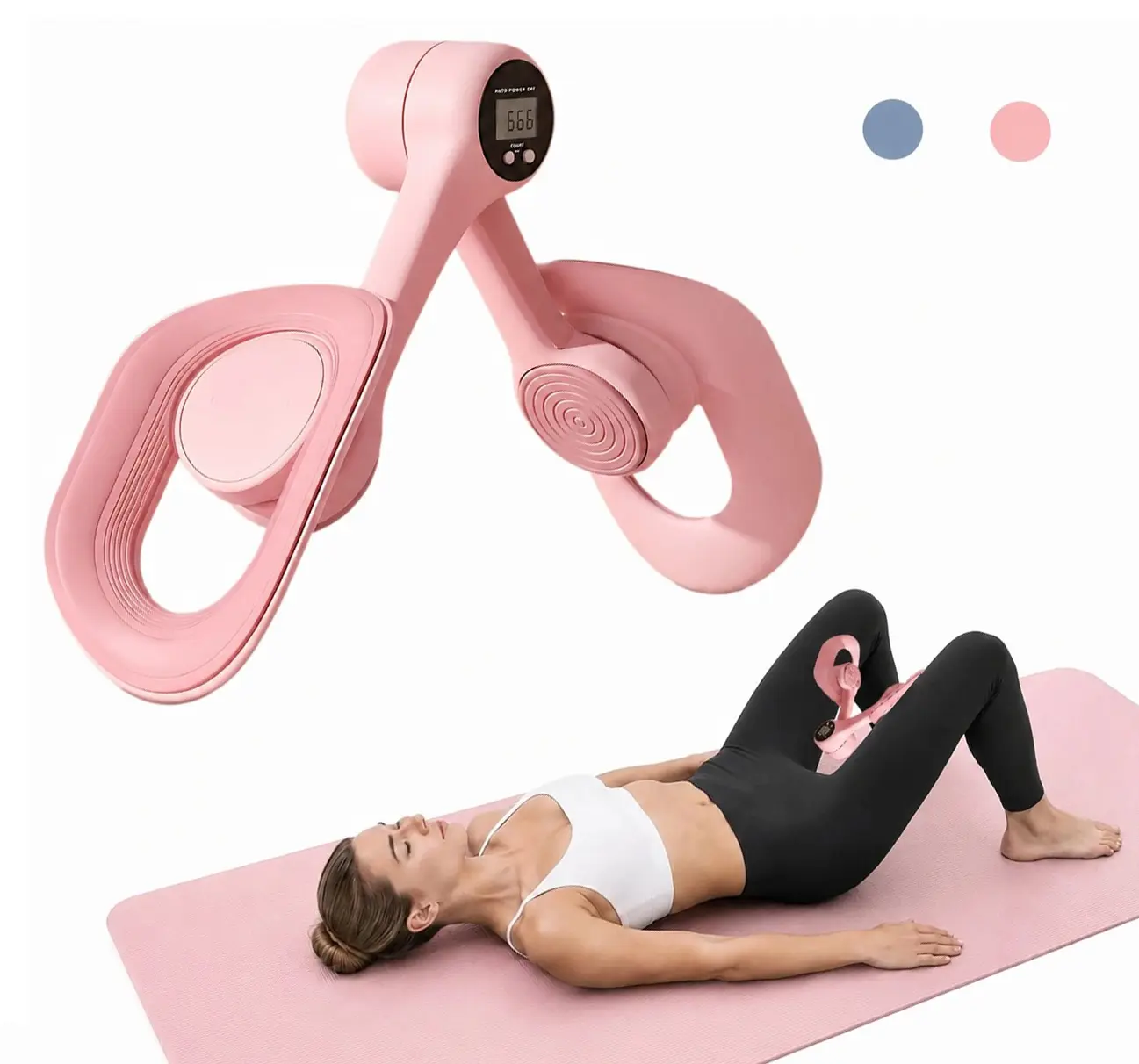 Thigh Exerciser,Thigh Trainer– Home Gym Strength Training Equipment for Leg,Hip & Arm Workouts,Inner Thigh Toner,Portable Fitness Tool for Daily Exercise,Muscle Tone,Pelvic Floor Thigh Exercise Device,Strength Level