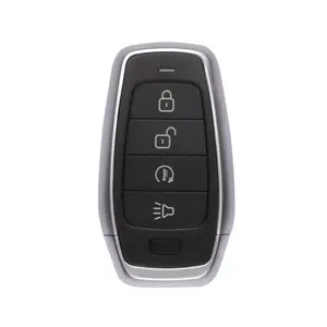 Autel MaxiIM IKEY IKEYAT4PC 4-Button Universal Smart Car Key - Automotive Vehicle Accessories with Remote Start, A/C Functions