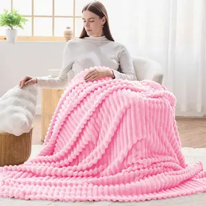 Luxury Large Blanket - Soft Comfortable Warm Nap Blanket Air Conditioner Blanket  Fleece Blanket for Outdoor Camping Bedroom Room Travel Multi-Purpose Blanket, All-Season Use, Machine Washable