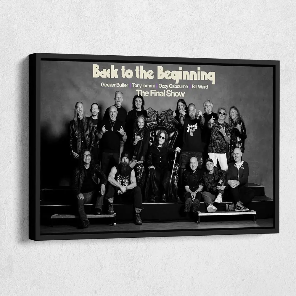 Black Sabbath – Back to the Beginning Concert Poster UnframedUnframed July 2025, Limited Edition