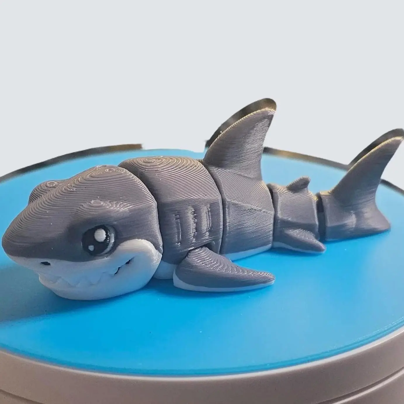 Articulating Shark Fidget | Toy Desk Buddy Keychain Options | United States Made | Fun Interactive Design