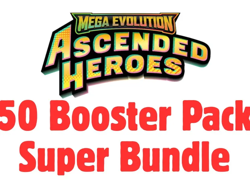 POKEMON ASCENDED HEROES  50 BOOSTER PACK SUPER BUNDLE