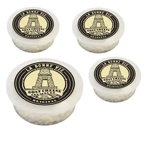 LA BONNE VIE Original Tangy Goat Milk Cheese Crumbles, 4-Pack (4oz) Refrigerated Vegetarian Cheese - Ideal for Baking, Convenient Culinary Use, Bake