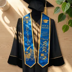 Personalized Education Graduation Stole, Custom Name College Stole Class of 2026, University Graduation Sash, Senior Grad Gift Graduation Stole