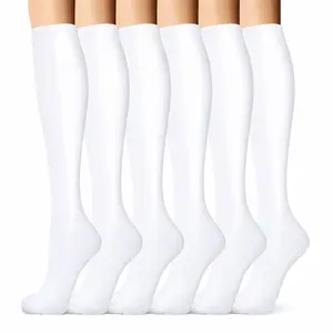 MhzyCaus 6 Pairs Lightweight Compression Socks for Men and Women Anti Odor Quick Dry for Sports Work and Travel breathable day unisex calf home workout