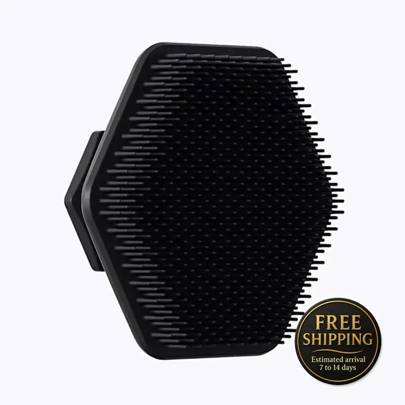 Men's Facial Cleaning Brush Scrubber Miniature Silicone Face Brush for Deep Cleansing, Exfoliating & Shaving Preparation - Gentle Bristles, Compact Design - Skincare, Exfoliant Comfort Handle