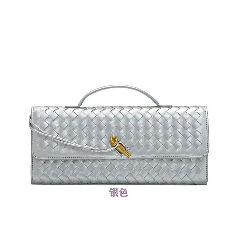 Women's Woven Crossbody Bag, Minimalist Chic PU Leather Convertible Clutch with Accordion Compartments & Adjustable Strap, Bags For Women, Daily Use, Multi-Compartment, Textured Weave, Crossbody Purses, Elegant Bags