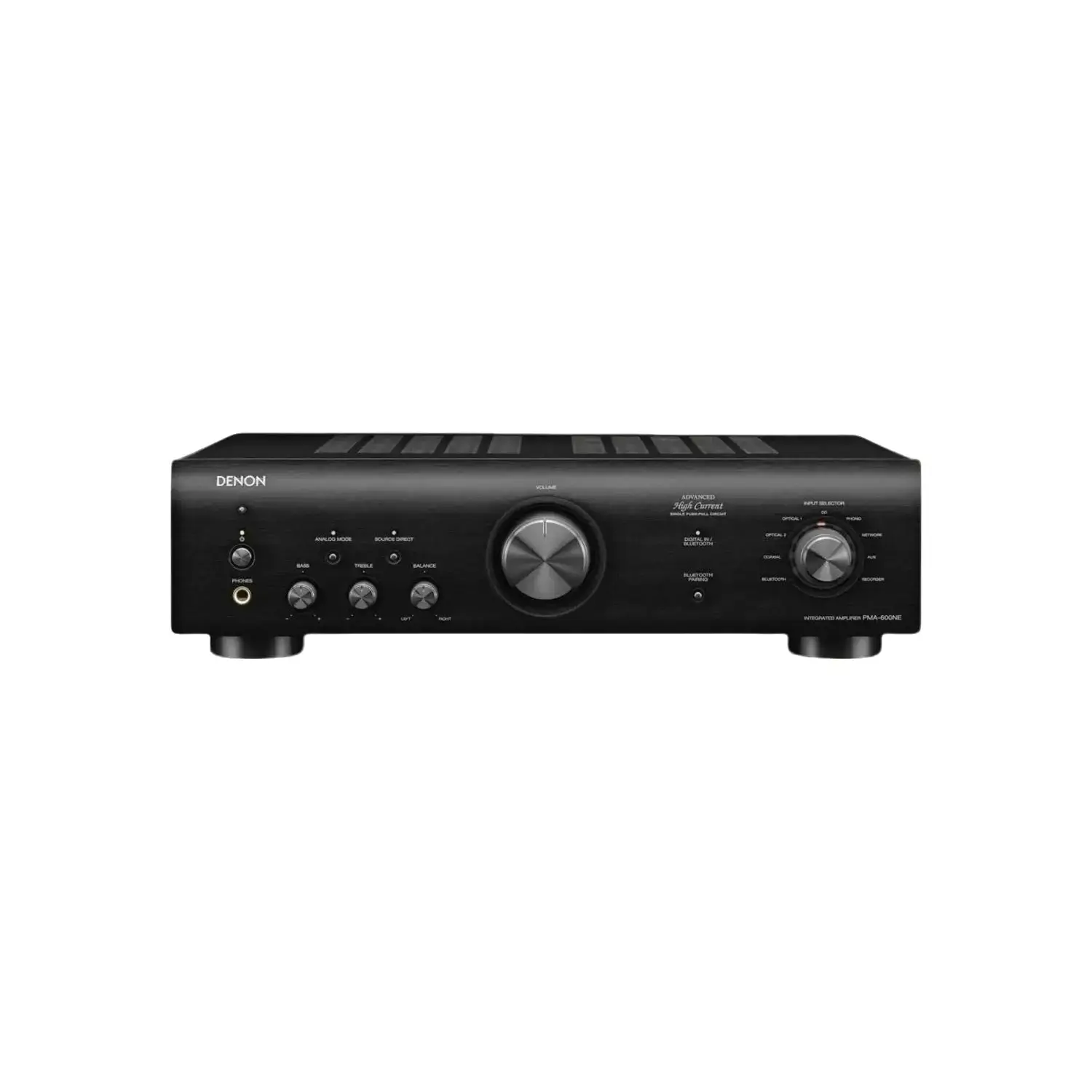 Denon PMA-600NE Stereo Integrated Home Amplifier Sound System - 70W x 2 Audio Equipment, Bluetooth, Built-In DAC & Phono Preamp, Analog Mode, Optical & Coaxial Digital Inputs, Vibration Resistant Design, Impeccable Precision, High Current, 100-Year Legacy