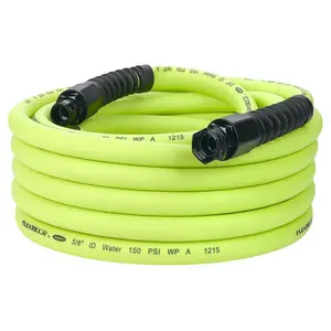 Flexzilla HFZWP550 Pro Water Hose 5/8In X 50Ft 3/4In   11 1/2 Ght Fittings