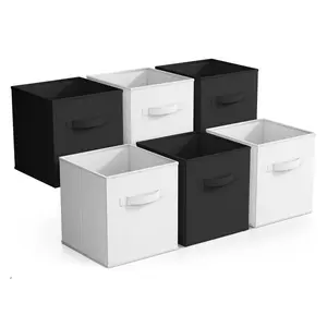 Sorbus 11" Storage Cubes with Handles - 6 PackStorage Cubes