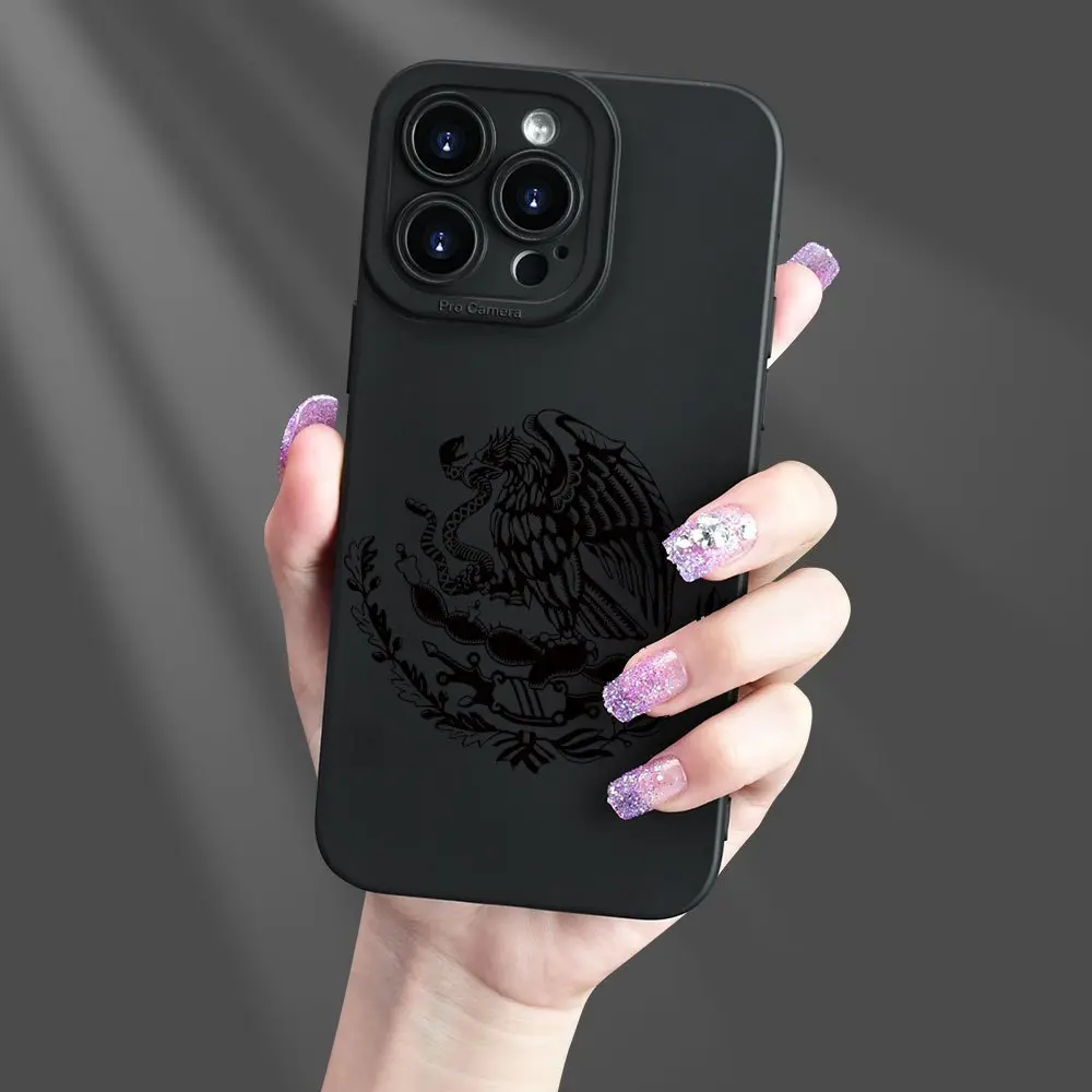 Ethnic Engraved Dark Style Silicone-Plastic Smartphone Case - Flexible Fit, Camera Protection Accessory for iPhone 11 Pro Max,12 Pro,13,14 PLUS,15 Pro,16,16 Pro Max,17 & Samsung Galaxy S22,S23,S23 ULTRA,S24,S25