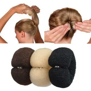 3-piece set of exquisite vintage mesh bun molds, hollow hair ties, classic bun shaping tools, with snap buttons, fashionable hair accessories, Hairdressing Set