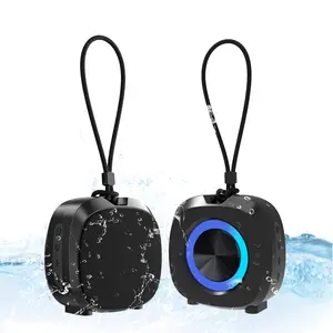PEICHENG 2026 Portable Bluetooth Speaker with RGB Lights IPX5 Waterproof TWS Pair 12-Hour Playtime Bluetooth 5.3 AUX Input Great Gift for Father's Day Black Audio Wireless Stereo Speaker,TikTokShopSpringGlowUp