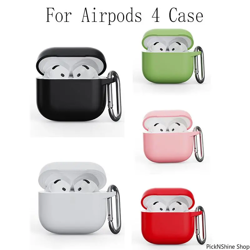 Solid Color Synthetic Silicone Headset Case for Pro 2 Models - Basic, Compact, Shockproof, Scratch Resistant Cover with Carabiner Clip, Travel-Friendly Clip-On Fashion Accessory