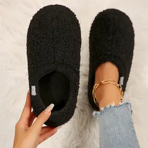 Women's Fuzzy Slip-on Slippers Soft Comfy Memory Foam Indoor House Shoes