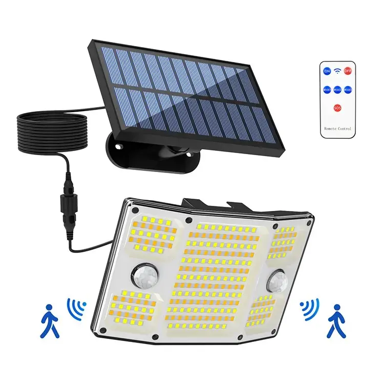 Solar Outdoor Light – 243 LEDs Super Bright, IP65 Waterproof, Dual Light Colors, All-Night Lighting for Yard, Patio, Garden, Porch, Pool & Camping, Solar Powered Auto On/Off, Energy-Saving, Perfect Home Decor for Holidays & Daily Use