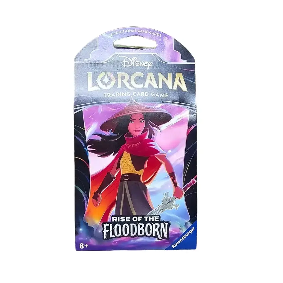 (1) Disney Lorcana Rise of the FloodBorn Factory Sealed Non-Sports Trading Card Blister Pack with Foil Pulls