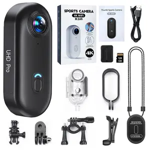 NUISK Thumb Action Camera Waterproof FHD Wearable Pocket Vlogging Camera with Multiple Mounts for Work Cycling Travel Pet Walking Safety Compact Camcorder Portable Photography Camera Gear Anti-Shake TikTokShopSpringGlowUp