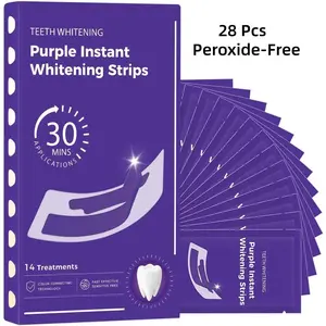 14pairs(28strips)-Teeth Whitening Strips-Advanced Optical Brightening Technology,Remove Coffee/Tea/Wine/Smoke Stain,Mint Flavor,30 Mins/Day for Instant Results