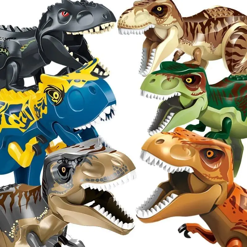 Jurassic World Brutal Raptor Building Set - Unisex ABS Plastic Brick Educational Dinosaur Model Assembly Toy for Kids Gifts, Brick Building Sets