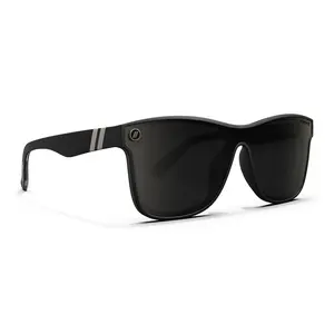 Blenders Millenia DX Prime 21 Black Sunglasses – Polarized PureBlend Smoke Lens, Matte Black Frame, 100% UV Protection, Medium-Large Fit
