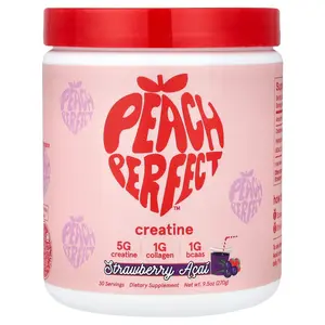 Peach Perfect Creatine, Strawberry Acai, 9.5 oz (270 g)