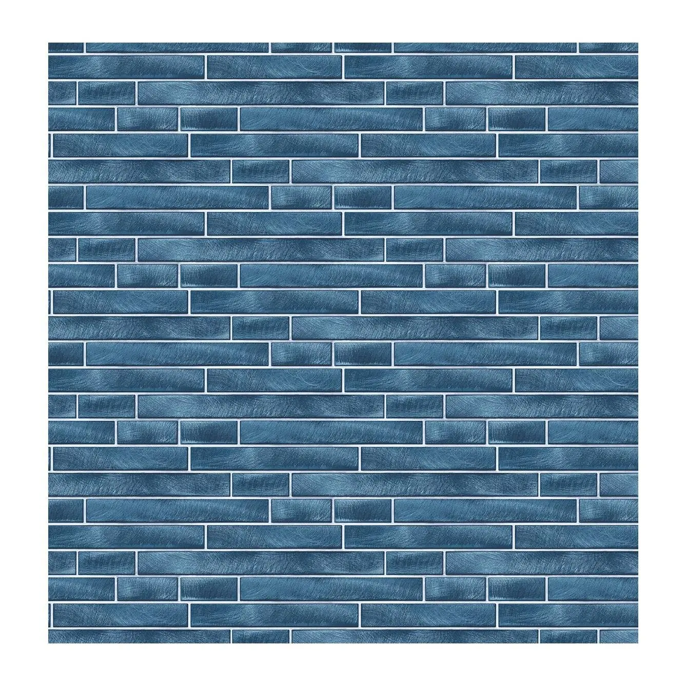 NextWall Brushed Metal Tile Peel and Stick Wallpaper Roll