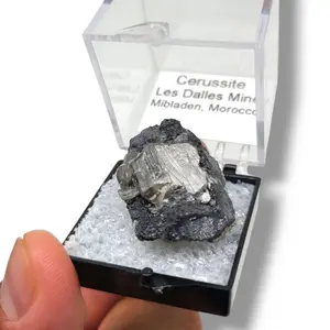 Cerussite Les Dalles Mine - Exquisite Moroccan Specimens in Perky Boxes