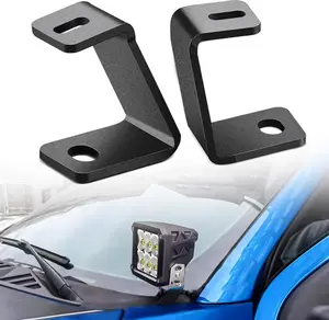 Nilight Heavy-Duty Aluminum Alloy Ditch Light Hood Mount Brackets, Factory Bolts Install, M6-M10 Fits, for Front A-Pillar Off-Road LED Pod Work Lights on F150 Raptor 2017-2023 & F-150 2015-2023