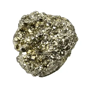 Pyrite Crystal Stone Cluster Samples - High Energy Natural Iron Pyrite Stone Original with Healing Properties