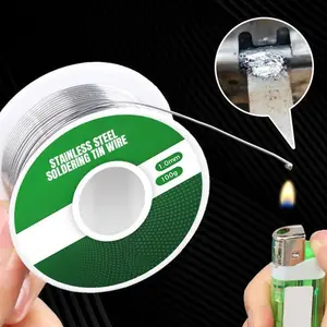 Aluminum Stainless Steel Lighter Solder Wire High Purity Tin-Lead Alloy 0.8" - 2.0" Diameter Easy Start Multifunctional Use Green Fresh Smell