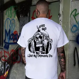 LOVE ME LIKE MY DEMONS DO Print Men's T-shirt