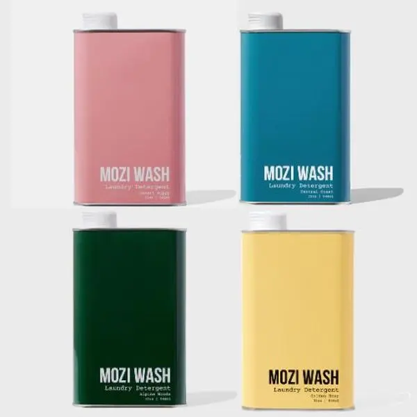 4 Pack Mozi Wash 32 oz Scented Liquid Laundry Detergent (200+ Loads Total) Cozy Cashmere Golden Hour