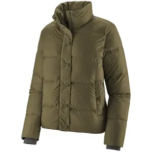 Patagonia Silent Down Women's Jacket Basin Green Fabric 700-fill-power Recycled Down Regular Fit Hip-length DWR Finish