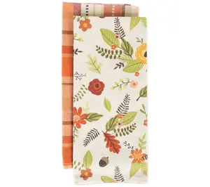 Design Imports Set of 2 Fall In Love Kitchen Towels
