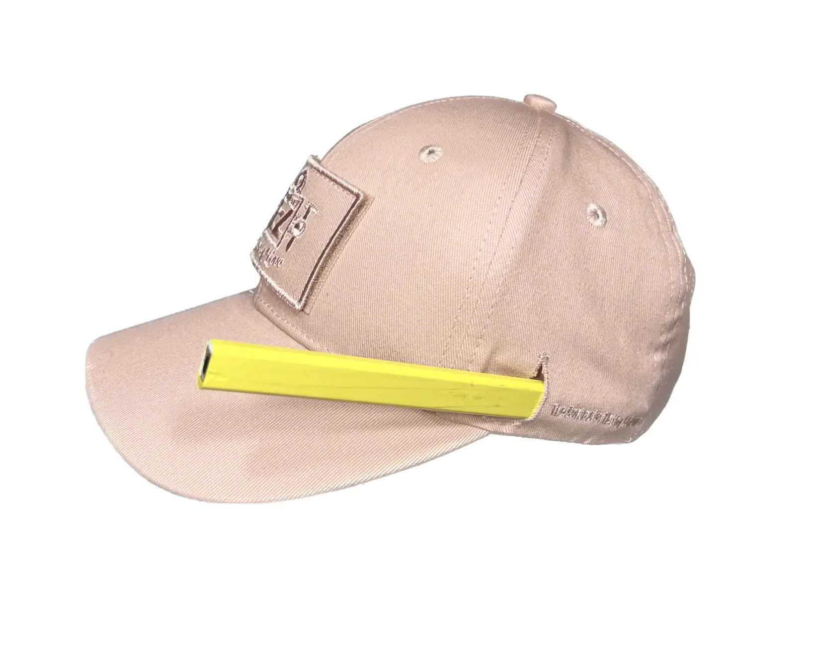 Rose Gold Cotton Unisex Snapback Baseball Cap - 1-Size-Fits-All, Classic Snapback with Modern Extras, Removable Logo, Pencil Slots, Waterproof Secret Pocket, Dry Cards, 2 Velcro Patches to Style, USB LED Light